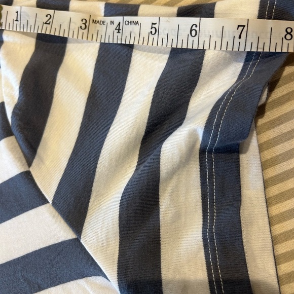 NWOT Striped Preppy Gray White Old Navy Timeless Plus Size T-Shirt Dress Sz XXL - Picture 7 of 7